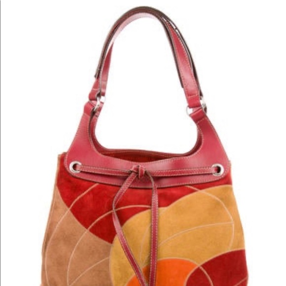 Hogan Suede Patchwork Tote - Picture 6 of 11